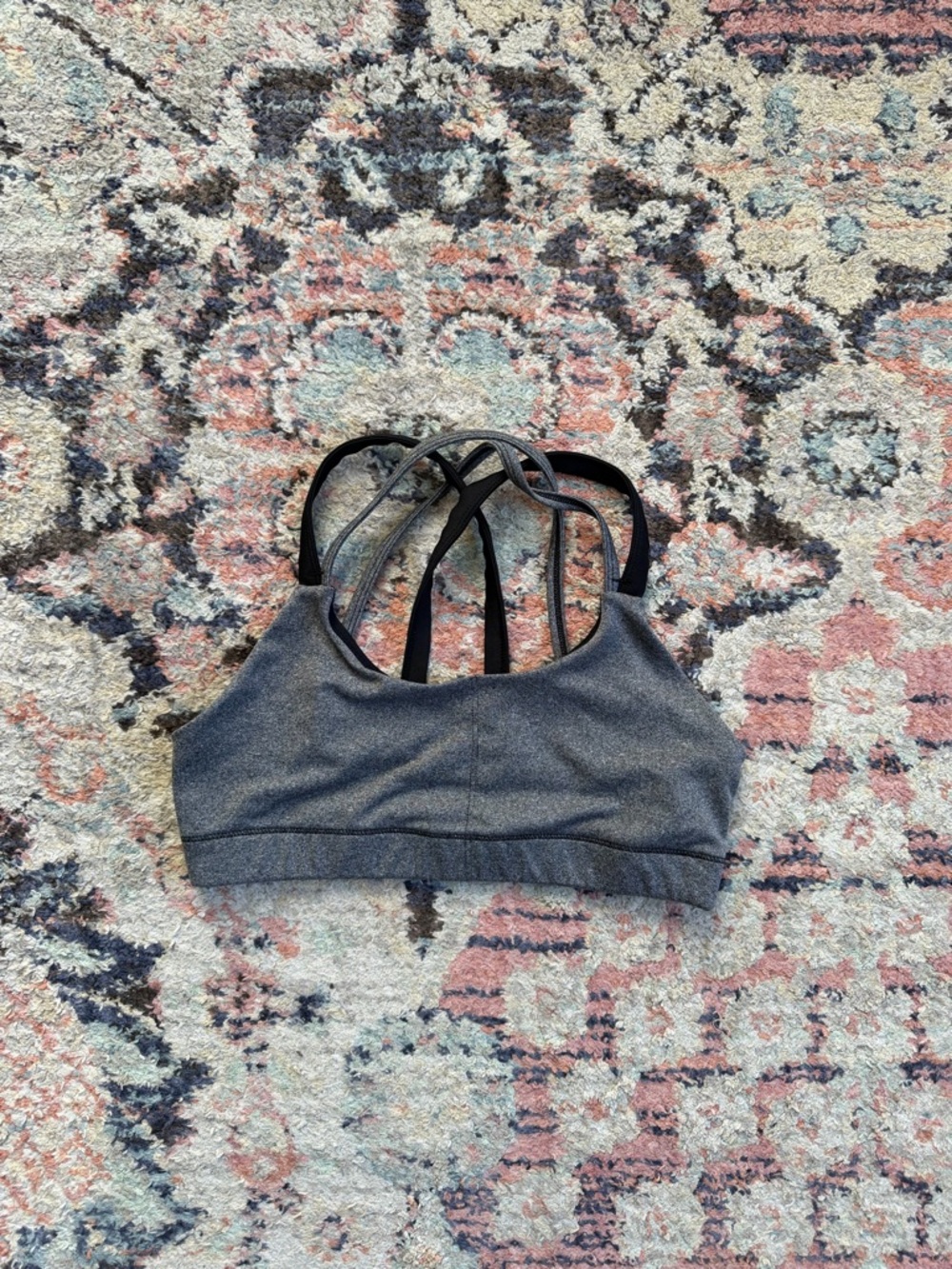 Gray Sports Bra